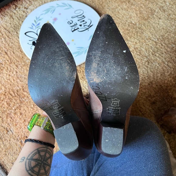 Women’s vintage Penny ❤️ Kenny genuine leather western pointy toe boots. - Picture 11 of 17